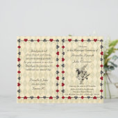 Wedding Program Ceremony, Alice in Wonderland (Staand voorkant)