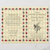 Wedding Program Ceremony, Alice in Wonderland (Voorkant)