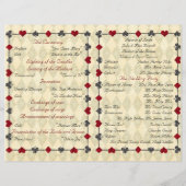 Wedding Program Ceremony, Alice in Wonderland (Achterkant)