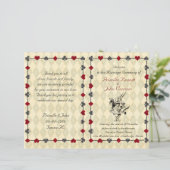 Wedding Program Ceremony, Alice in Wonderland (Staand voorkant)