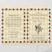 Wedding Program Ceremony, Alice in Wonderland (Voorkant)