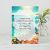  Wedding Program Ceremony Beach Template Programmakaart (Staand voorkant)
