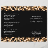 Wedding Program Gold Hollywood Glam (Voorkant)