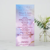 Wedding Program kersry, aanpasbaar Programmakaart (Staand voorkant)