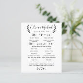 Wedding Program Order of Events (Staand voorkant)