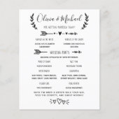 Wedding Program Order of Events (Voorkant)