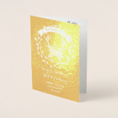 WEDDING PROGRAMMA Boho Deer Antler Forest Typograf (Voorkant)