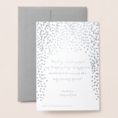 WEDDING PROGRAMMA Gold Confetti Typografie (Met envelop)