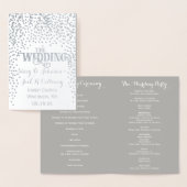 WEDDING PROGRAMMA Zilver Foil Wedding Confetti (Display)