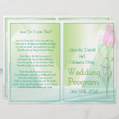 Wedding Programme (niet-religieuze versie) (Voorkant / Achterkant)