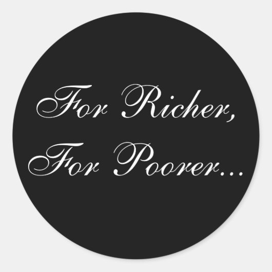 Wedding Promise Invitation Seal Ronde Sticker (Voorkant)