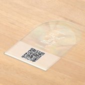 Wedding QR Code Acryl Uitnodiging (Laagn)