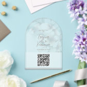 Wedding QR Code Cherry Blossom Uitnodiging (Insitu (Huwelijk))