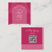 Wedding QR Code Enclosure Kaart (Voorkant / Achterkant)