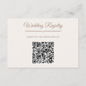 Wedding QR Code Enclosure Kaart (Achterkant)