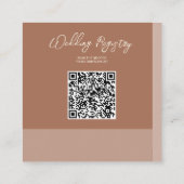 Wedding QR Code Enclosure Kaart (Achterkant)