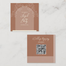 Wedding QR Code Enclosure Kaart