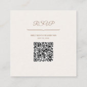 Wedding QR Code Enclosure Kaart (Achterkant)