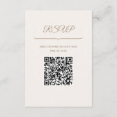 Wedding QR Code Enclosure Kaart (Achterkant)