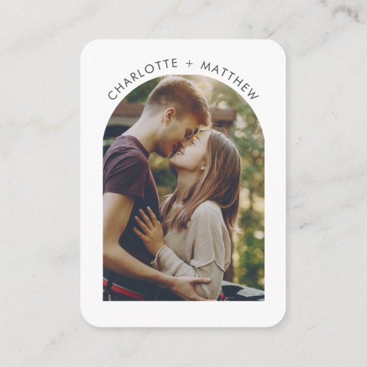 Wedding QR Code Photo and Website RSVP Informatiekaartje (Achterkant)