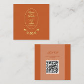 Wedding QR Code RSVP Enclosure Kaart (Voorkant / Achterkant)