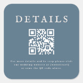 Wedding QR Code Sticker (Voorkant)