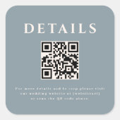 Wedding QR Code Sticker (Voorkant)