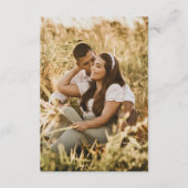 Wedding QR code website bruin dennenappel Informatiekaartje (Voorkant)