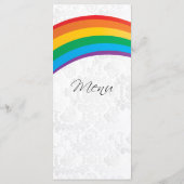 Wedding Rainbow Gay Menu (Achterkant)