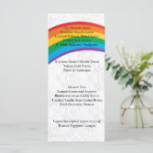 Wedding Rainbow Gay Menu (Staand voorkant)