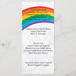 Wedding Rainbow Gay Menu