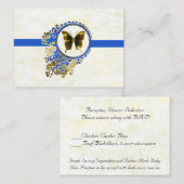 Wedding Receptie Diner Selectiekaart Informatiekaartje (Voorkant / Achterkant)