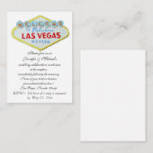Wedding Receptie Enclosure Vegas Thema Informatiekaartje (Voorkant / Achterkant)