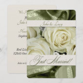 Wedding Reception Bouquet en Green Kaart (Voorkant / Achterkant)