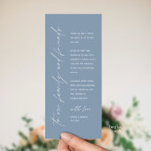 Wedding Reception Dinner Modern Thank You Card Programmakaart