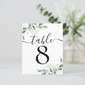 Wedding Reception Eucalyptus Table Number 8 (Staand voorkant)