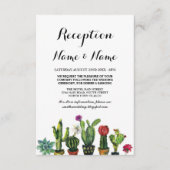 Wedding Reception Fiesta Cactus Mexican inserts Informatiekaartje (Voorkant)