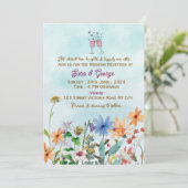 Wedding Reception  Invitations  Kaart (Staand voorkant)