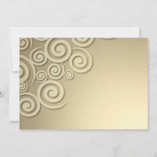 Wedding Reception (om het even welk ogenblik) Flat Kaart (Achterkant)