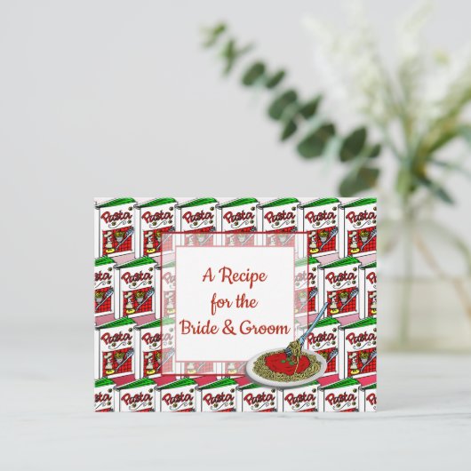 Wedding Recipe Kaart (Staand voorkant)