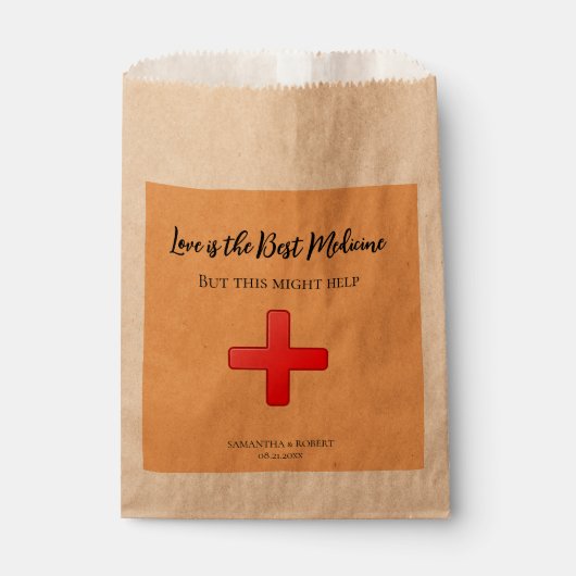 Wedding Recovery Kit Favor Bag Bedankzakje (Voorkant)