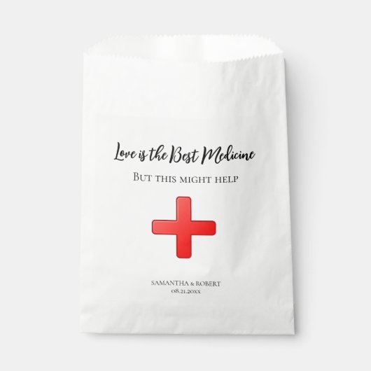 Wedding Recovery Kit Favor Bag Bedankzakje (Voorkant)