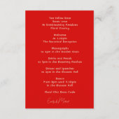 Wedding Recption Japonesque Harmony with Fuji Informatiekaartje (Achterkant)