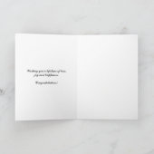 Wedding Red Floral Waterverf gefeliciteerd Kaart (Binnen)