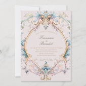 Wedding Regency Elegant Victoriaans Uitnodiging (Voorkant)