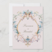 Wedding Regency Elegant Victoriaans Uitnodiging (Achterkant)