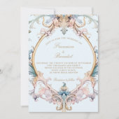 Wedding Regency Elegante Barok Uitnodiging (Voorkant)