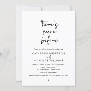 Wedding Rehearsal Dinner, er is meer voor Kaart