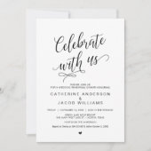 Wedding Rehearsal Dinner, Simple Classy Black, Kaart (Voorkant)
