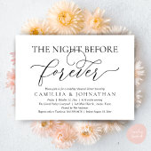 Wedding Rehearsal Dinner, The Night Before Forever Kaart